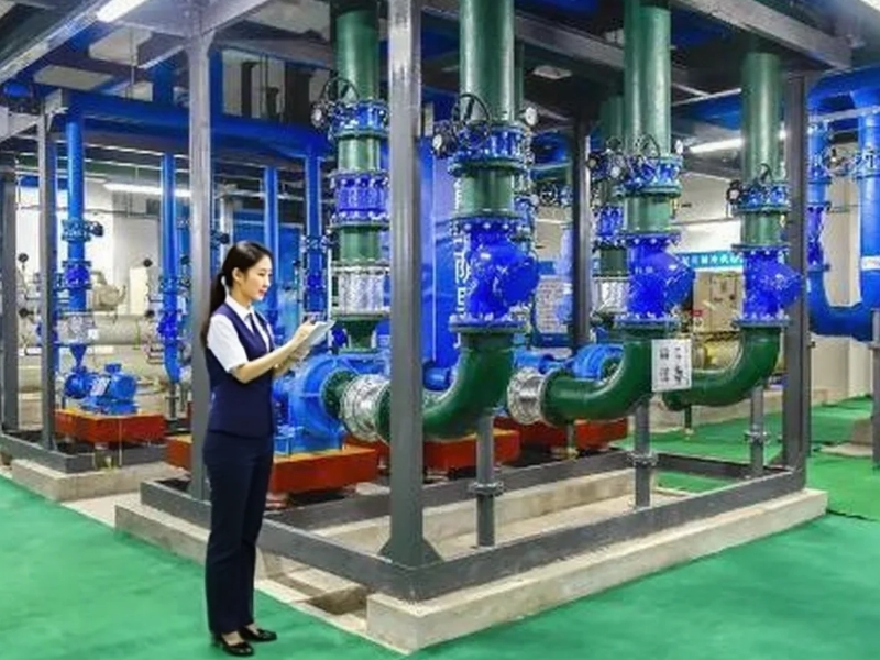 地下室冷熱源機房