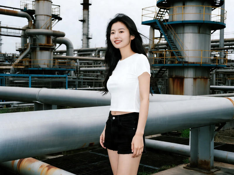 石油煉化現場圖