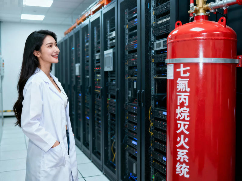 數據中心機房七氟丙烷滅火系統現場